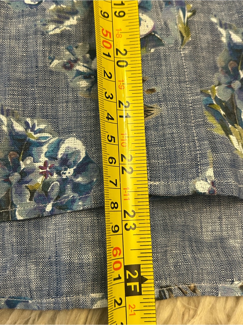 FRANK & EILEEN ‘Rosie’ 100% Linen Short Sleeve Shirt Floral & Bird Print - Picture 14 of 16